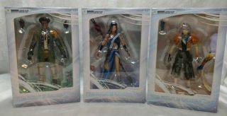 3 Pk Final Fantasy Xiii Sazh Katzroy,  Oerba Yun Fang,  And Hope Estheim Figurines