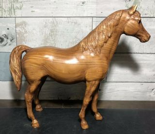 Vintage 1950s 60s Breyer Woodgrain Standing Horse Stamped Tenite Acetate