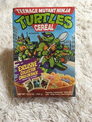 1990 Rare Collectible Teenage Mutant Ninja Turtles Cereal