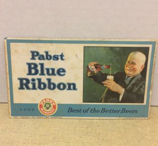 Vintage 1933 Pabst Blue Ribbon Beer Advertising Ink Blotter