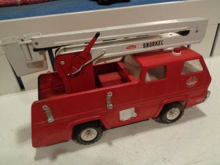 Vintage Red And White Tonka Snorkel Fire Truck