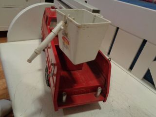 VINTAGE RED AND WHITE TONKA SNORKEL FIRE TRUCK 4