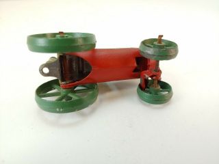 ANTIQUE 1920 ' s TOOTSIETOY HUBER STAR FARM TRACTOR Green/Red 5