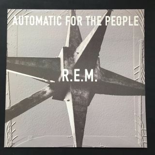 R.  E.  M.  Automatic For The People Uk Orig Wx 488 Warner Stunning ’92 Vinyl Lp Nm