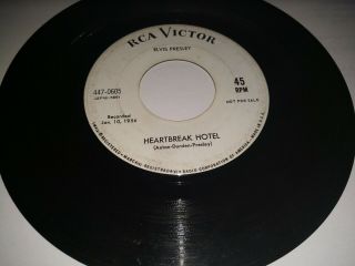 Elvis Presley / Heartbreak Hotel 45rpm Rca Victor Records (promo)