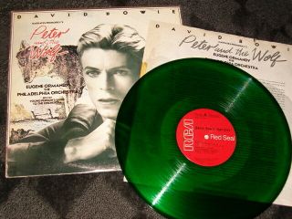 David Bowie - Peter And The Wolf - 1978 Rare Green Vinyl - Near