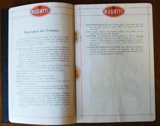 Bugatti 1910 brochure Prospekt (French text) 6