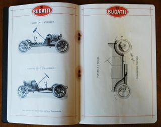 Bugatti 1910 brochure Prospekt (French text) 7