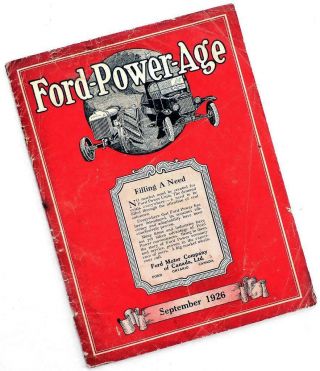 Sep 1926 Ford - Power - Age Magazine—model T / Fordson Tractors