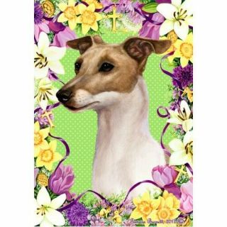 Easter Garden Flag - Italian Greyhound 330651