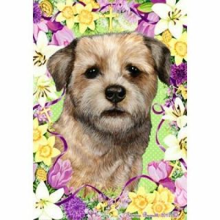 Easter Garden Flag - Border Terrier 331221