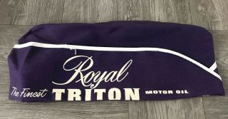Royal Triton Motor Oil Gas Station Advertisement Hat Cap Collectible Petroliana