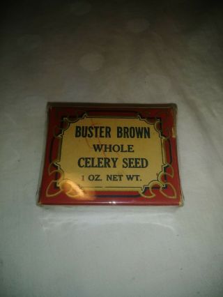 Vintage Buster Brown Whole Celery Seed Box