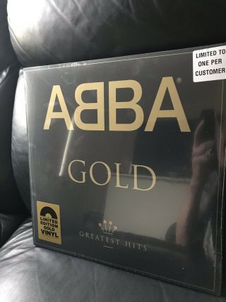 Abba Gold Hmv Vinyl Week 2019 2lp Set Gold Vinyl Limited To 2,  000 Copies