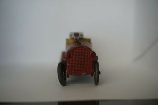 1920s Vintage Tootsie Toy Red and Yellow Water Tower Truck No.  4653 AT24 2
