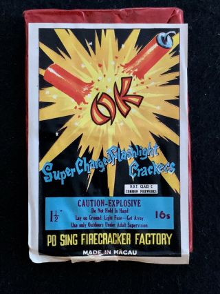 Firecracker Label Ok 16’s Macau Po Sing Complete