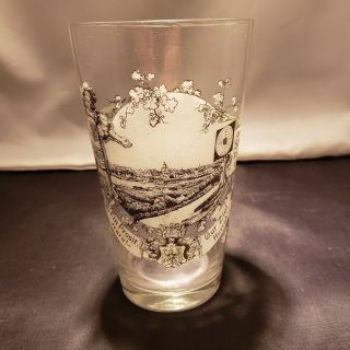 Antique 1901 German Federal Target Shooting Club Ale Beer Pint Glass 1/4 Liter 2