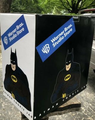 Nib Batman Cookie Jar 2000 Wbss Warner Brothers Studio Store Dc Comics Wb