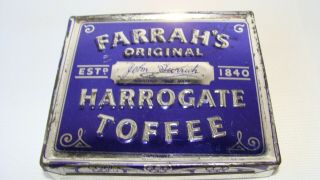 Vintage Farrahs Harrogate Toffee Tin John Farrah 3 1/2 Oz - 100g