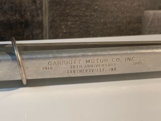 Vtg 1916 - 1951 Ad Aluminum Tongs GARRIOTT MOTOR Crothersville IN Chevrolet Dealer 2
