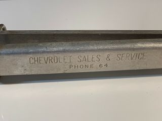 Vtg 1916 - 1951 Ad Aluminum Tongs GARRIOTT MOTOR Crothersville IN Chevrolet Dealer 3