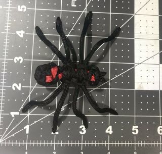 Custom Made Paracord Black Widow Spider