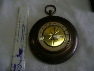 Vintage Cliff Cornell Thermometer - - Pocket Watch Style