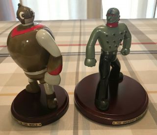 2 Robot Statues From Astro Boy By Tezuka Productions & Benelic 1999.  Perfect/box