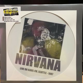 Nirvana,  Live On Kaos Fm Seattle 1987,  Picture Disc Vinyl Lp,  Lmtd Editn