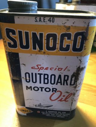 Sunoco Outboard Oil Can.