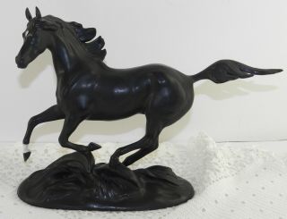 1986 Black Beauty Horse Pamela Du Boulay Franklin Porcelain Figurine