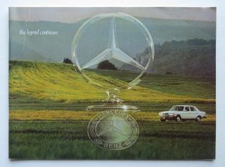 1976 Mercedes Benz Brochure 450 280 Vintage