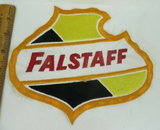 Falstaff Jacket Patch Beer Driver Uniform Delivery 7 3/4x6 3/4 " Embroidered