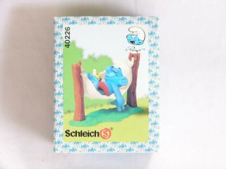 Smurfs | Hammock Smurf | Schleich Peyo Germany | Vintage Boxed Figure
