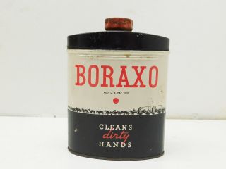 Vintage Boraxo Tin Powdered Hand Soap - 20 Mule - 8 Oz 40 Full