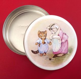Vintage Huntley Palmers Biscuit Tin Tom Kitten Tabitha Twitchit Beatrix Potter