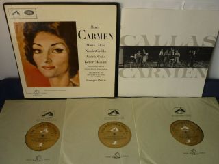 W/a Ed1 Nm Emi San 140 - 2 Bizet - Carmen 3lp Box,  French Nto,  Pretre,  Callas