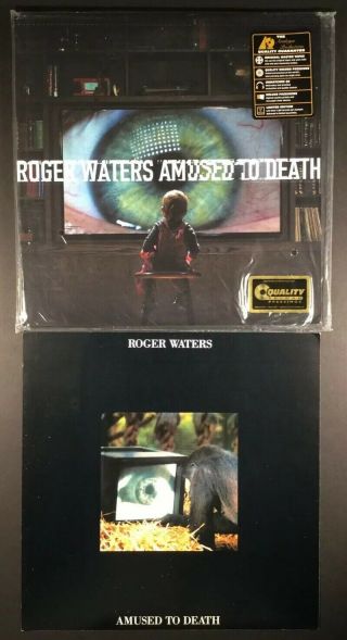 Roger Waters / Amused To Death 2015 - Qrp 2xlp / With 1992 1st Promo Flat
