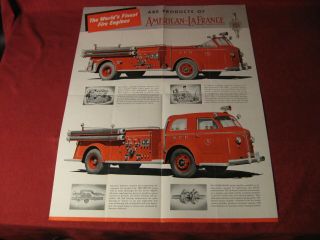 1946? American LaFrance Fire Equipment truck Apparatus Brochure old Booklet 3
