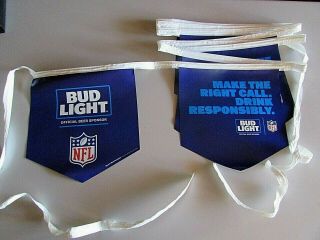 Bud Light Nfl Football Beer String Banner Beer Sponsor Budweiser Flags T=21
