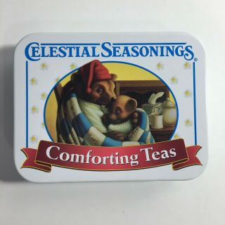 Celestial Seasonings Comforting Teas White Mini Tea Tin