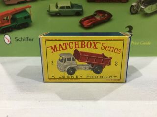 Moko Lesney Matchbox 3b Bedford Tipper Truck Type D Box Only