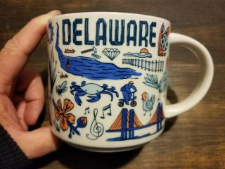 2018 Starbucks Coffee Cup Mug 14oz Been There Series DELAWARE BETHANY BOX 3