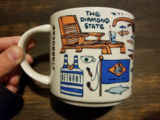 2018 Starbucks Coffee Cup Mug 14oz Been There Series DELAWARE BETHANY BOX 5