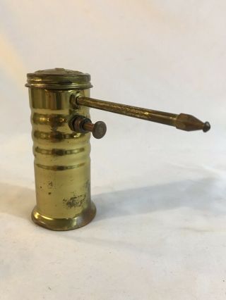 Vintage Brass Eagle Oil Can Oiler Pump No.  66 Made In Usa