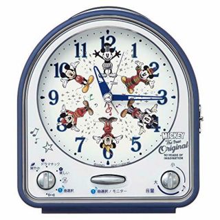 Seiko Clock Disney Mickey Mouse 90th Anniversary Alarm Clock FD820L 31 songs F/S 3