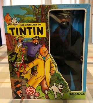 Captain Haddock 10 1/2 " Figure By Seri From The Adventures Of Tintin Great Cond.