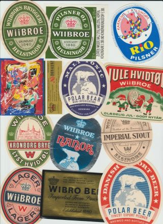 Denmark Beerlabels Wiibroe 150 Different