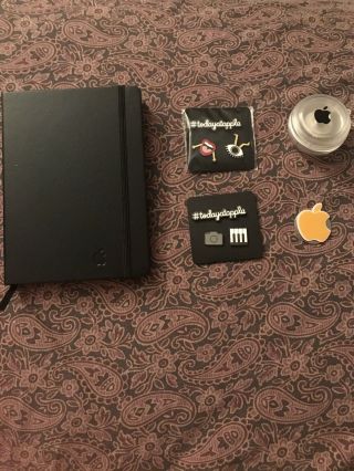 Apple Branded Notebook,  Yo - Yo,  Magnetic Pins