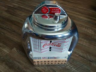 Coca Cola Jukebox Cookie Jar Chrome